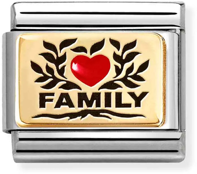 Nomination Classic Family Heart Enamel Charm 030289/07