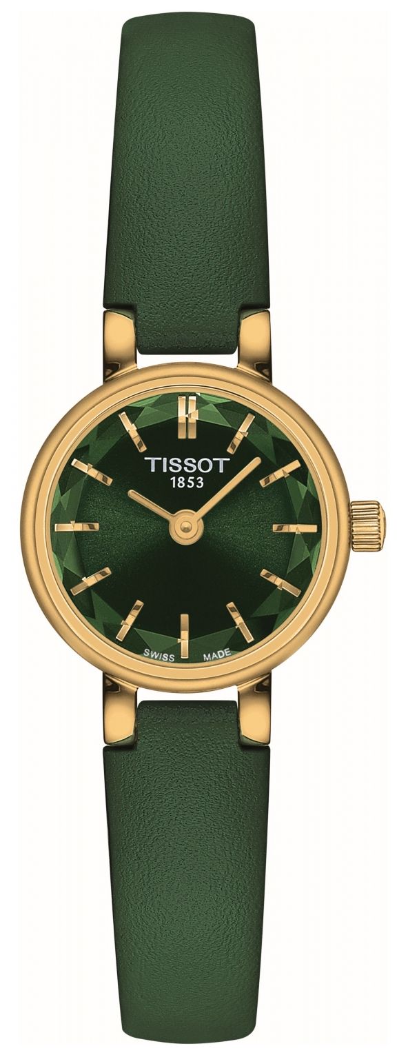 Tissot T1400093609100 Women's Lovely | Green Facetted Dial Watch