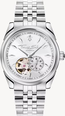 Thomas Sabo Open-Heart Automatic (36mm) Silver Dial / Stainless Steel Bracelet WA0416-201-201-36