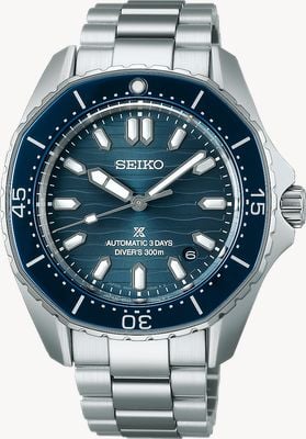 Seiko Prospex Diver Scuba Mechanical Polygonal in Coastline-Cobalt SPB483J1