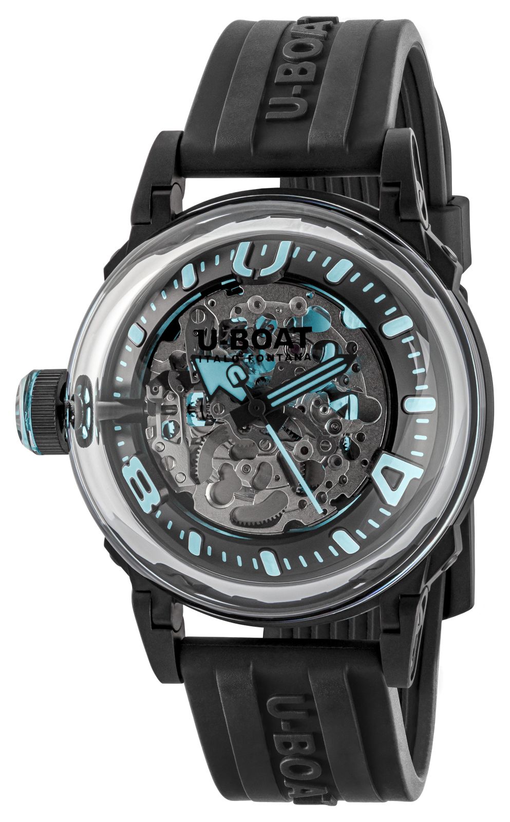 U-Boat 3348 U-65 Automatic PVD (44mm) Skeleton Dial / Black Watch