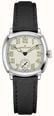 Hamilton American Classic Cushion Mechanical (30mm) Sandblasted Beige Dial / Black Leather Strap Watch H36109710