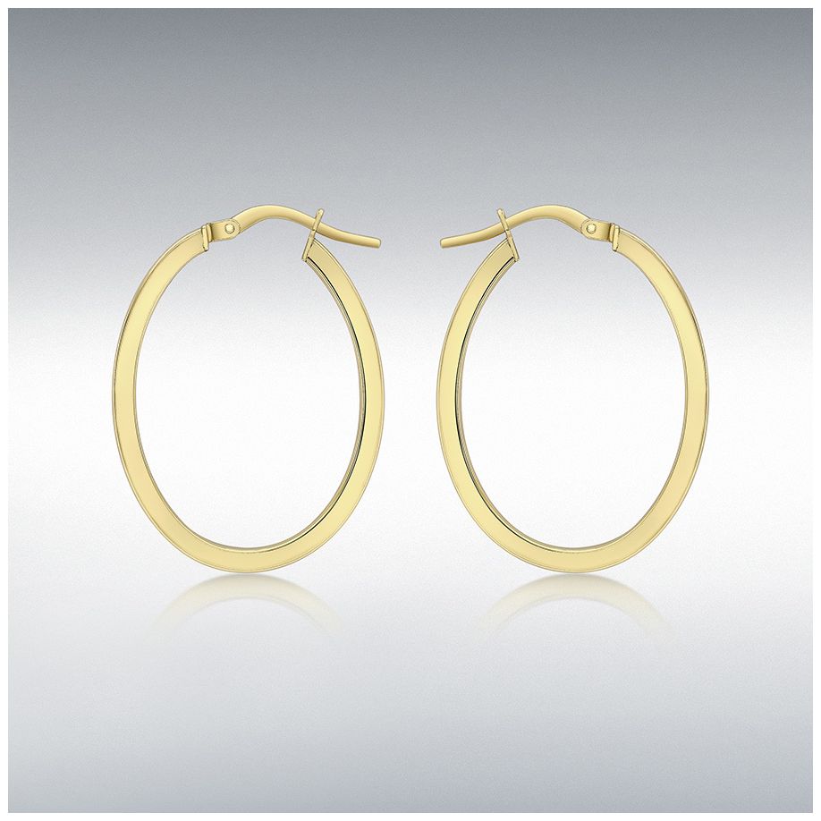 James Moore & Co 1.51.2269 20X30mm Oval 9ct Y/g Creole Jewellery