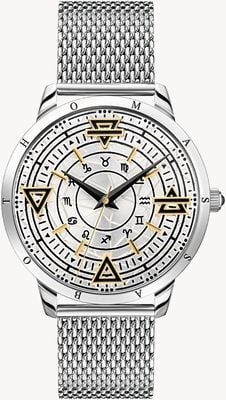 Thomas Sabo Men's Rebel At Heart | Silver Element Dial | Steel Mesh Bracelet WA0387-201-201-42