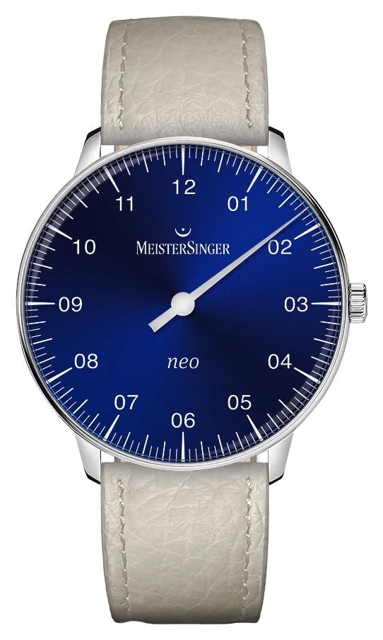 MeisterSinger NES908-SB115 Neo Sapphire (36mm) Sunburst Blue Watch