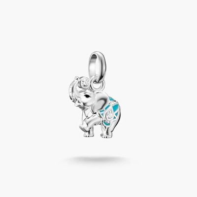 Thomas Sabo Silver Charm Pendant Elephant Connect CC1327-041-17