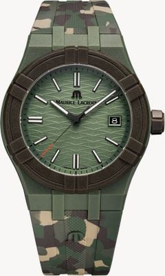 Maurice Lacroix Aikon Quartz #TIDE Camo Limited Edition (40mm) Green Park ‘Vagues du Jura’ Dial / Green Park Camo AI2008-D33DZ-000-0