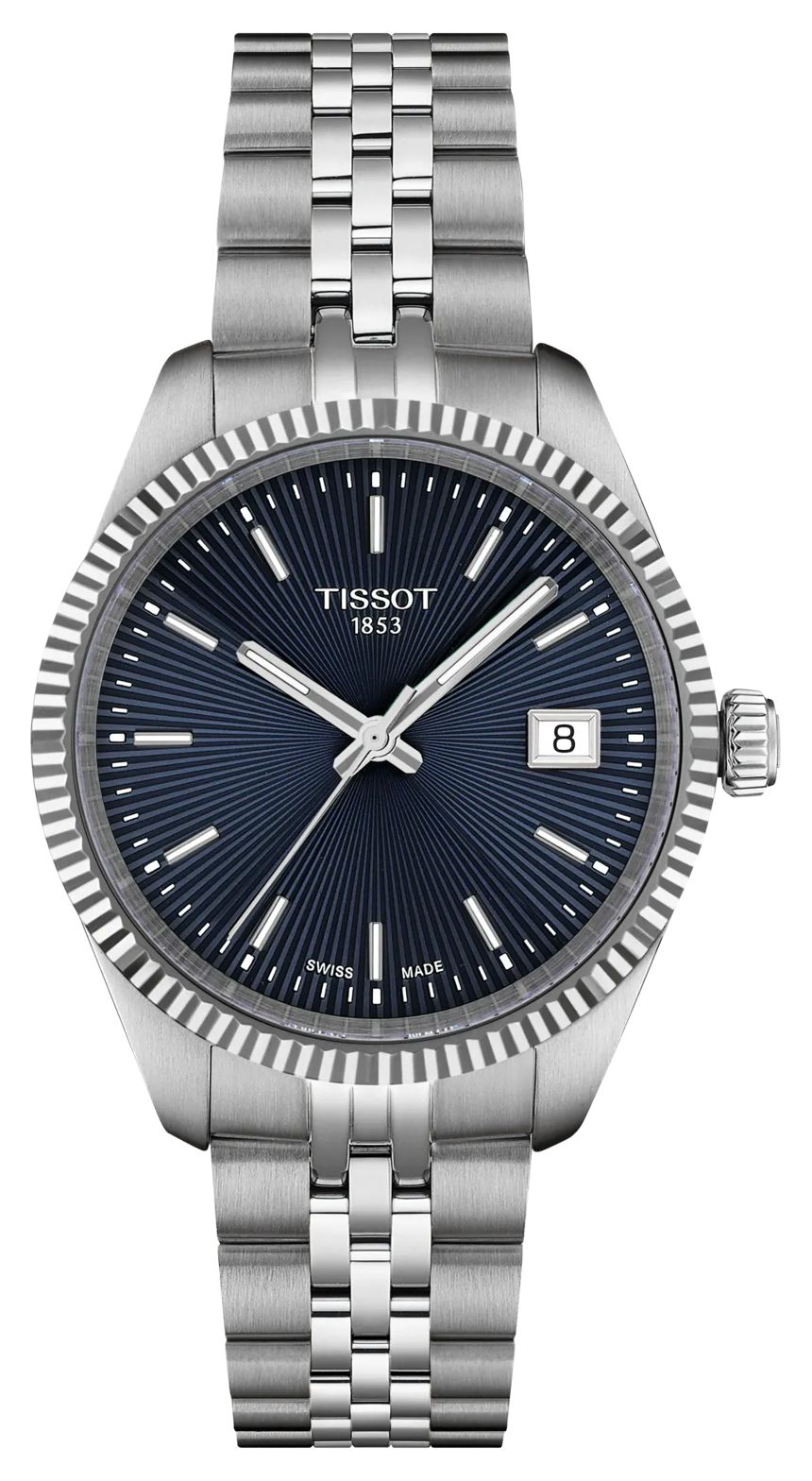Tissot T1562101104100 Ballade Quartz (34mm) Dark Blue Sunray Watch