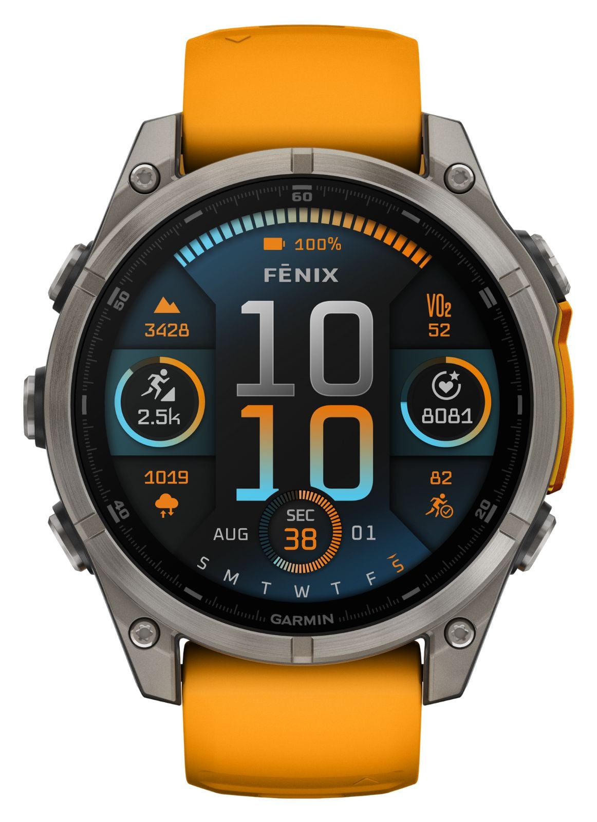 Garmin 010-02904-11 Fenix 8 47mm AMOLED Sapphire Premium Watch