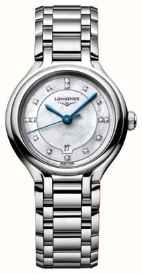 LONGINES PrimaLuna Quartz Diamond (30mm) Mother-of-Pearl Dial / Stainless Steel Bracelet L81424876