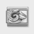 Nomination Classic Aries Cubic Zirconia Sterling Silver Charm 330326/01