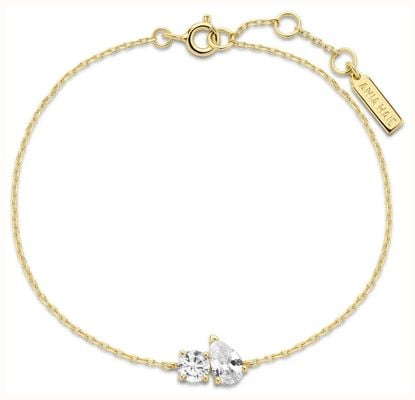 Ania Haie Gold Plated Silver Toi & Moi Bracelet B071-03G