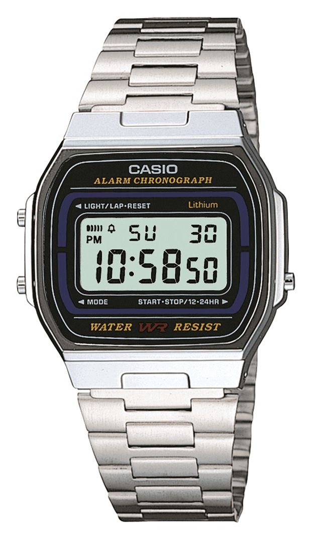 Casio A164WA-1VES Alarm Chronograph (35mm) Digital Dial / Watch