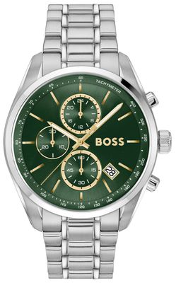 BOSS Principle Grand Prix Stainless Steel Green Dial Watch Gift Set 1570202