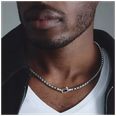 Thomas Sabo Thomas Sabo Rebel at Heart Men's 5.2mm Stainless Steel Box Chain Necklace KE2398-S01-53-L55 - alternate view 3