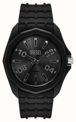 Diesel Stinger Quartz (45mm) Black Sunray Dial / Black Silicone Strap DZ2243