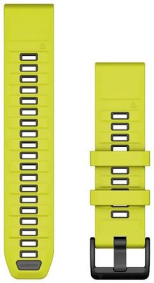 Garmin QuickFit® 22 Watch Strap Only (22mm) Amp Yellow/Graphite Silicone 010-13392-08