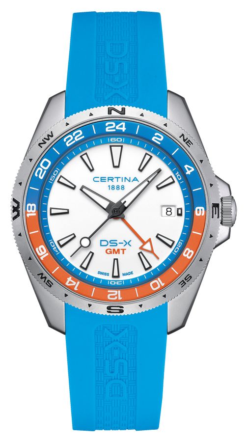 Certina C0474521701100 DS-X Quartz GMT (41mm) White Dial / Watch