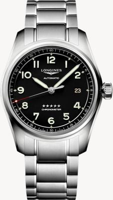 LONGINES Spirit Automatic Chronometer (40mm) Black Dial / Stainless Steel Bracelet Watch L38104536