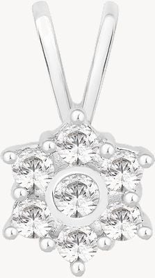 Perfection Crystals Seven Stone Flower Cluster Pendant (0.40ct) P3555-SK