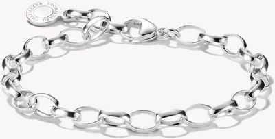 Thomas Sabo Charm Bracelet Premium Alloy Fine Silver Plated 19cm X0031-M02-21-L19