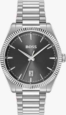 BOSS CHESWICK Three-Hand Quartz (40mm) Grey Dial / Stainless Steel Bracelet 1514310