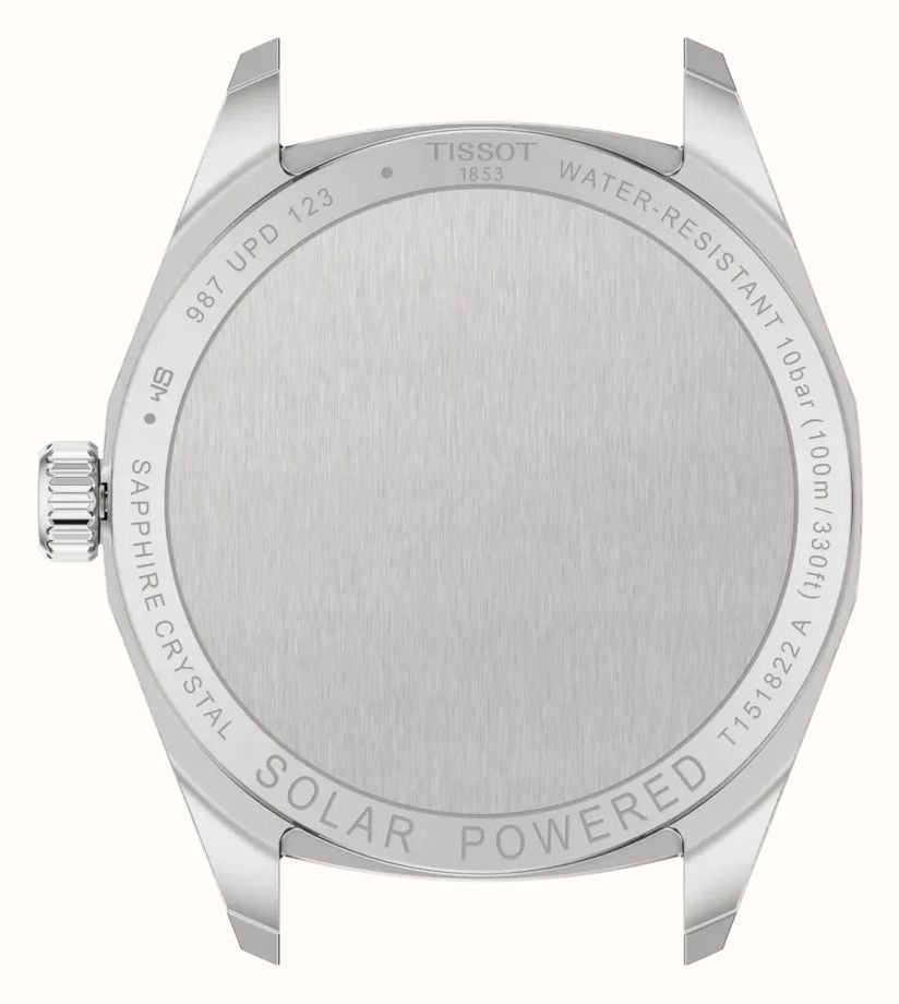 Tissot PRC 100 Solar (34mm) Green Sunray Dial / Stainless Steel Bracelet T1518221109100 - alternate view 3