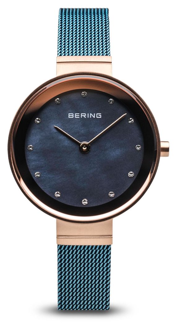 Bering 10128-368 Women’s | Classic | Blue PVD Plated Steel Watch