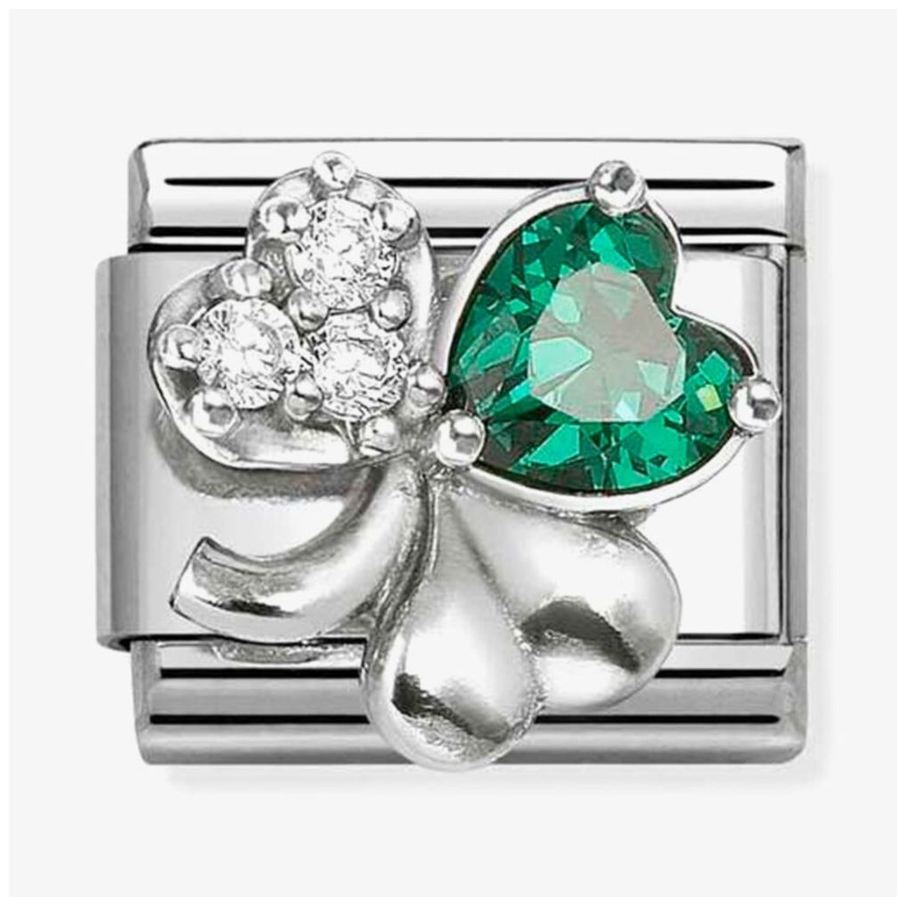Nomination 330322/10 Classic Green Clover Cubic Zirconia Jewellery