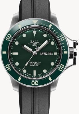 Ball Watch Company Engineer Hydrocarbon Original (43mm) Green Dial Rubber Strap DM2218B-P2CJ-GR