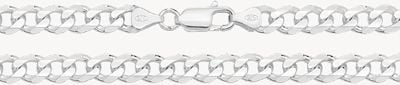 Silver Mens Curb Chain Bracelet 8" G1003/08