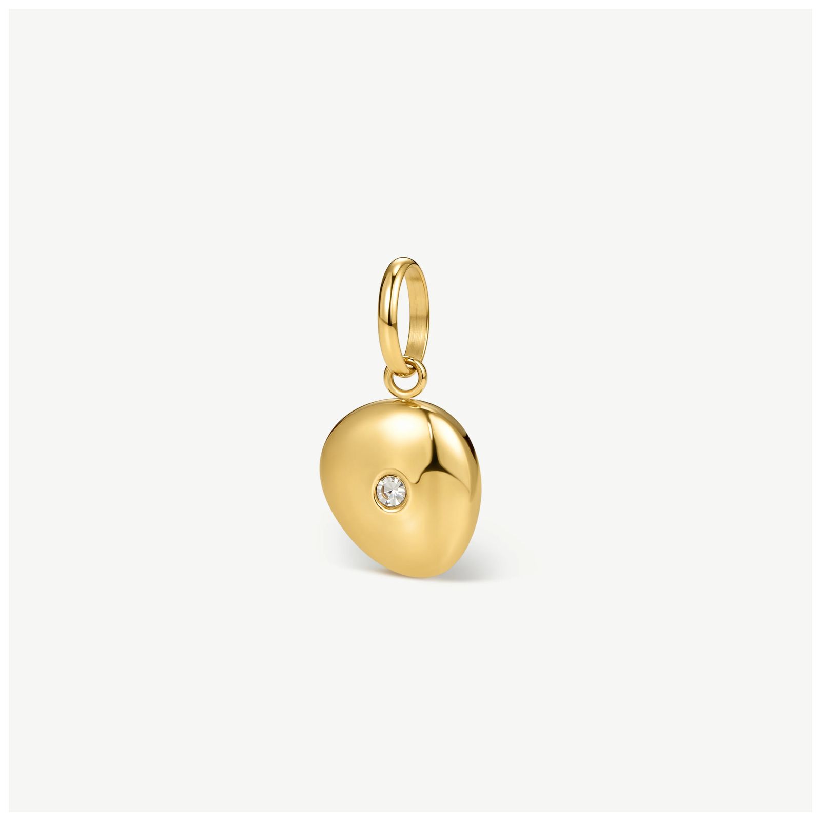 D.LOUISE CH-52 Gold Tone Mini Mindfulness Pebble Charm Jewellery