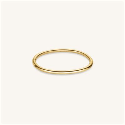 Rosefield Jewellery Plain Essential Gold Plated Bangle JBPBG-J1045
