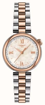 Tissot Desir Quartz (28mm) Mother of Pearl Dial / Two-Tone Stainless Steel Bracelet T1520102211800