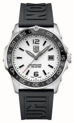 Luminox Pacific Diver Automatic 'Midnight Mariner' (42mm) Super-LumiNova Wave Dial / Black Rubber Strap XS.3101.H.SET