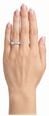 2ct Round Brilliant Natural Diamond Platinum Five Stone Ring RWP4415 - alternate view 4