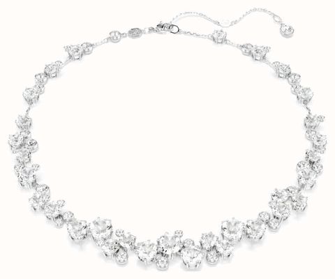 Swarovski Costella Necklace, Round Cut, White, Rhodium Plated 5722472