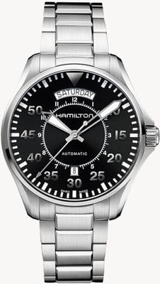Hamilton Khaki Aviation Pilot Day-Date Automatic *Interstellar - 2014* (42mm) Black Dial / Stainless Steel H64615135