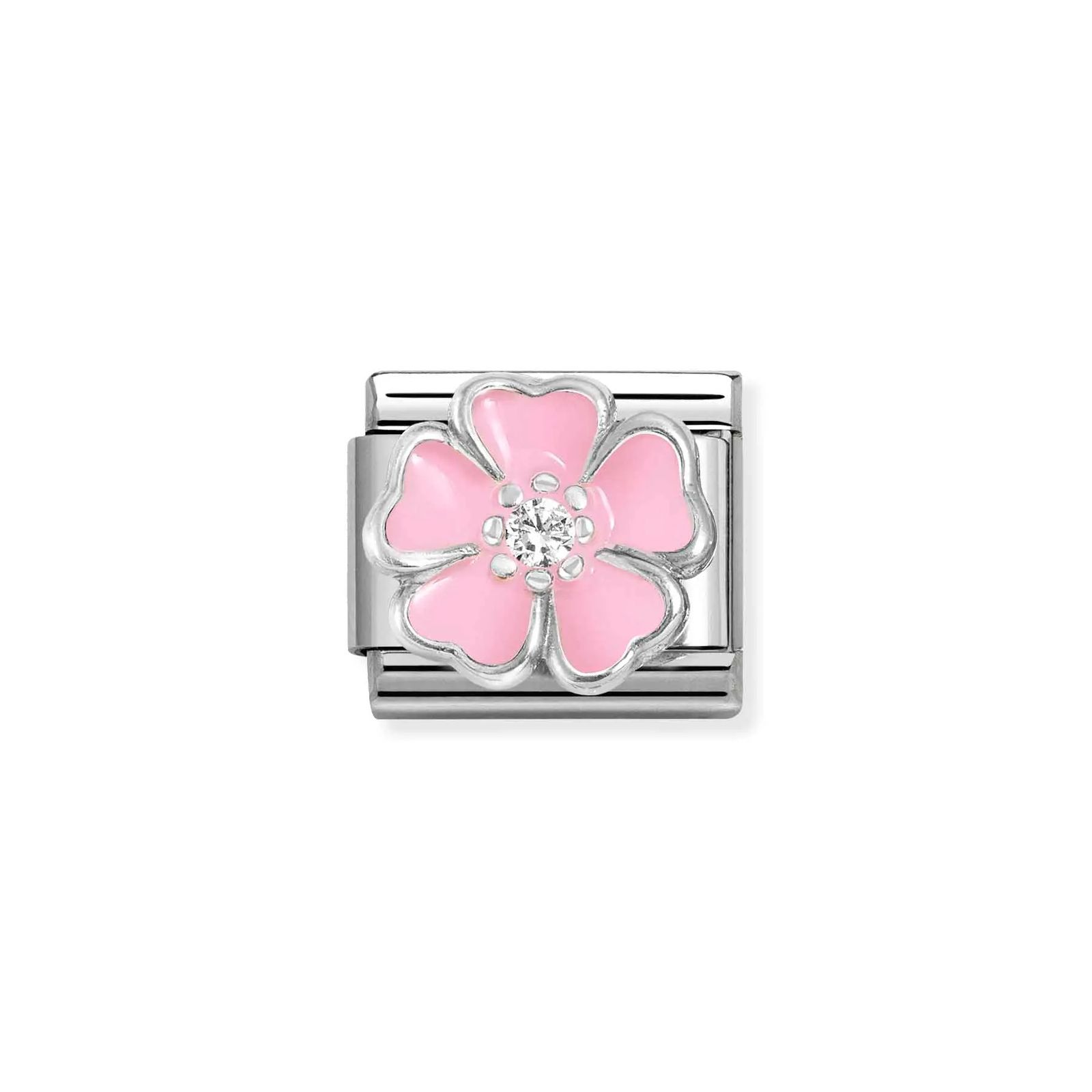 Nomination 330321/14 Classic Symbols Pink Flower Charm Jewellery