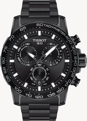 Tissot Supersport Chrono | Black Dial | Black PVD Steel Bracelet T1256173305100