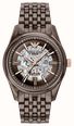 Emporio Armani Ceramic Automatic (43mm) Skeleton Dial / Brown Ceramic Bracelet AR60101