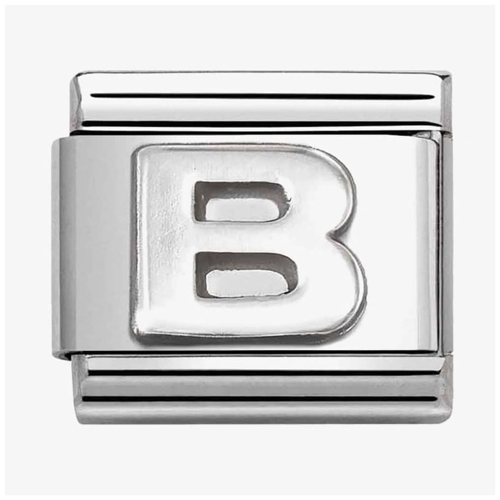Nomination 330113/02 Classic Letter B Sterling Silver Charm Jewellery