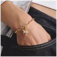 Thomas Sabo THOMAS SABO Charm Club Original Yellow Gold Tone Plated Oval Link Charm Bracelet X0031-S02-39-L17 - alternate view 3