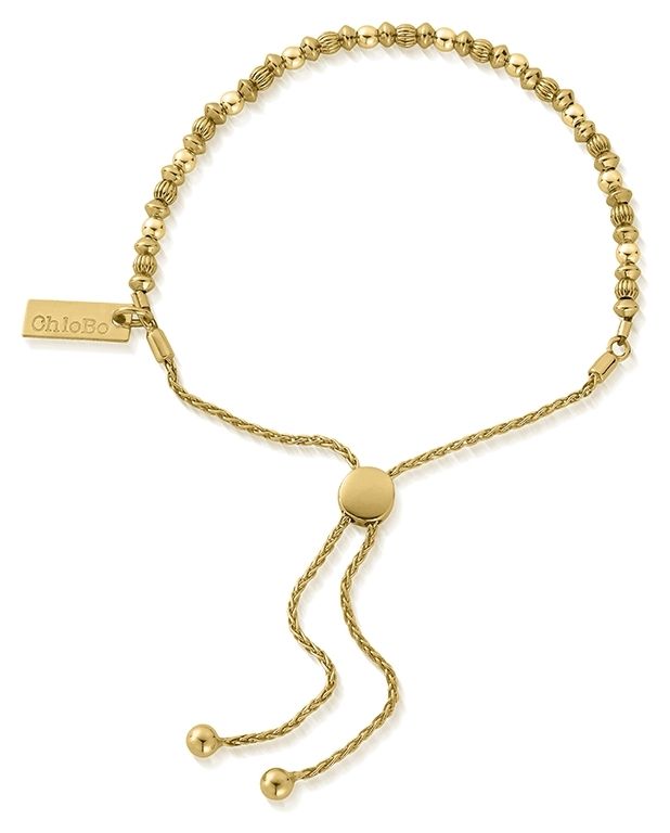 ChloBo GBMDPA Dainty Mini Disc Pumpkin Adjuster Bracelet | Jewellery