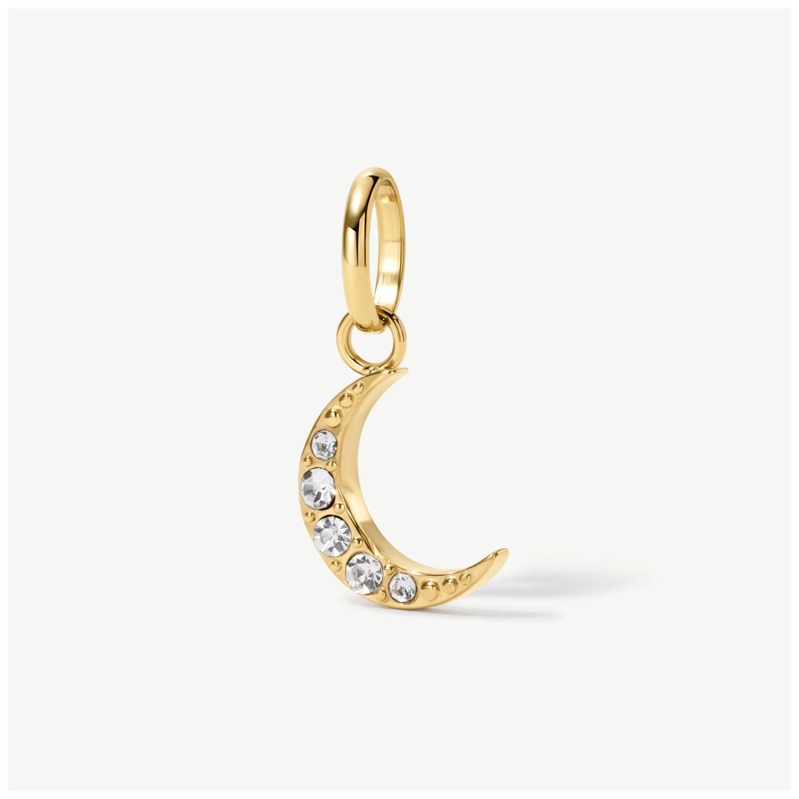 D.LOUISE CH-28 Gold Tone Mini Crescent Moon Charm Jewellery