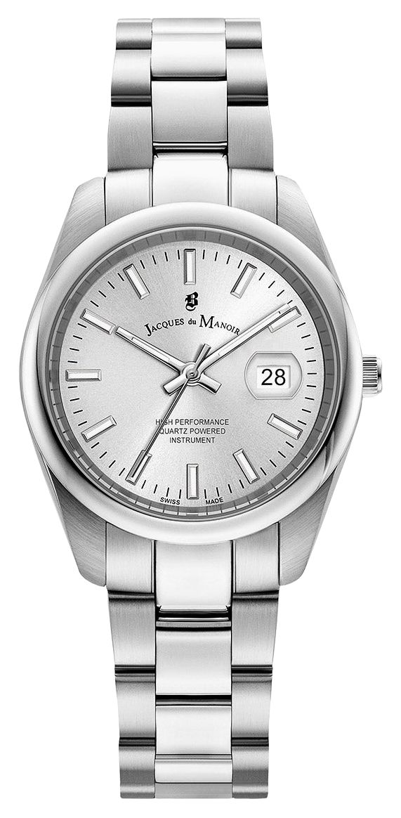 Jacques Du Manoir JWL03801 Allure (32mm) Silver Sunray Dial Watch