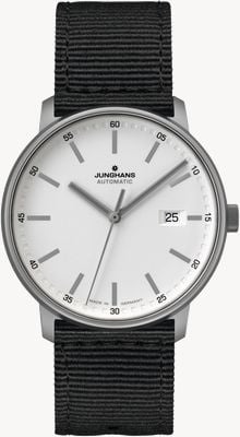 Junghans FORM A | Titan | Automatic | Black Nato Strap | White Dial 27/2000.00