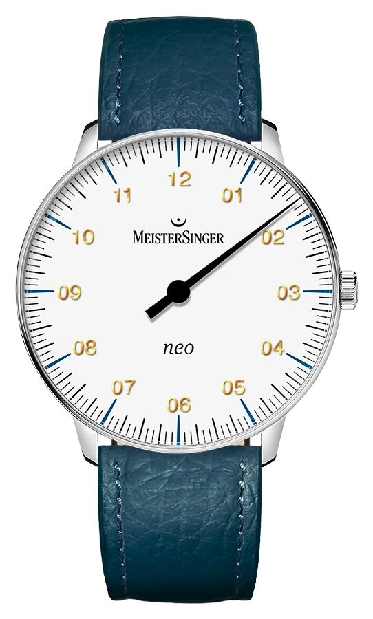 MeisterSinger NES901G-SB114 Neo Sapphire (36mm) White Dial Watch