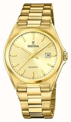 Festina Men's | Gold Dial | Gold PVD Plated Bracelet F20555/3