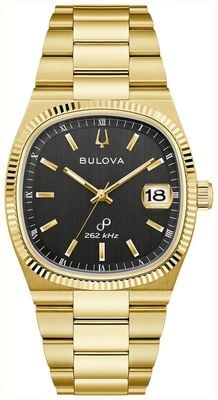 Bulova Super Seville Precisionist (38mm) Silver Dial / Gold PVD Stainless Steel Bracelet 97B246